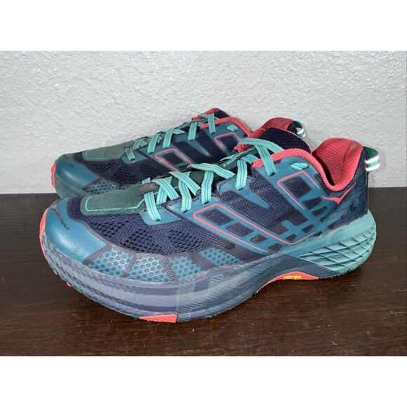 Hoka One One Speedgoat 2 Women's 8 Trail Runner Hiking Vibram Sole Cushion - Picture 1 of 11